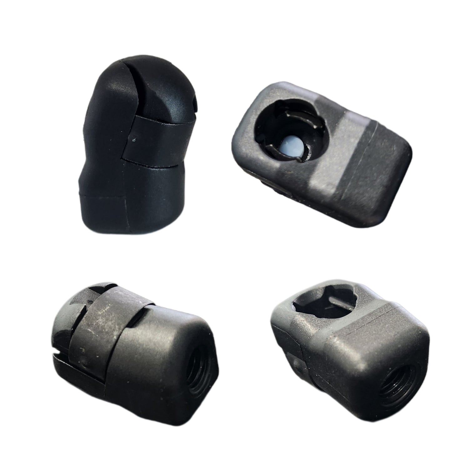 10mm Nylon end fitting - M8 - Angled