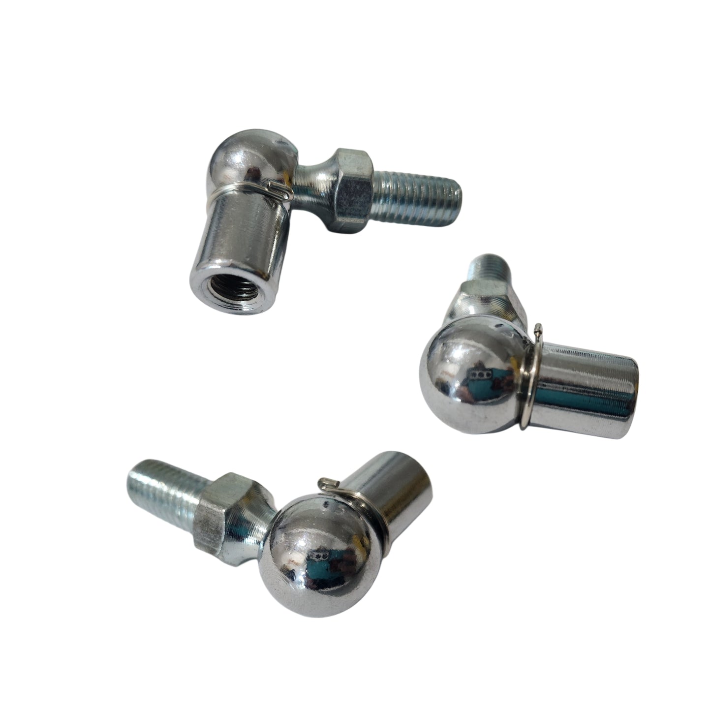 13mm Steel end fitting - M8 | M10 Ball stud | Sold as kit
