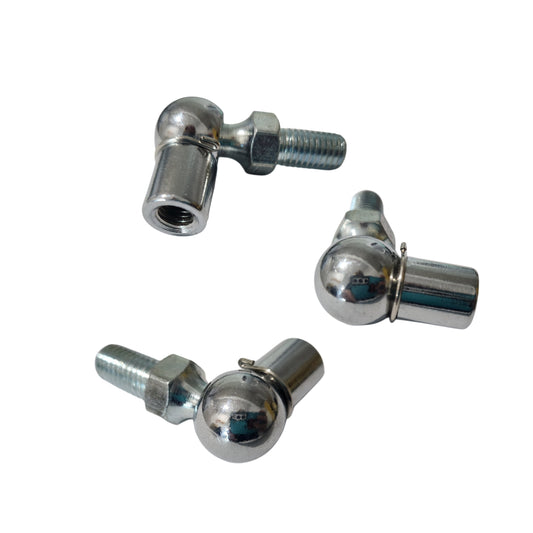 13mm Steel end fitting - M8 | M10 Ball stud | Sold as kit